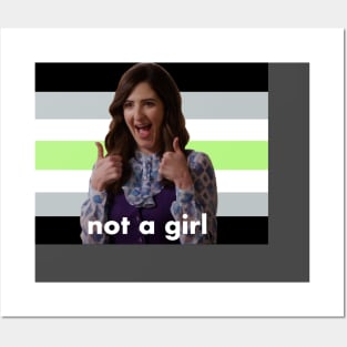 Agender Janet “Not a Girl” (The Good Place) Posters and Art